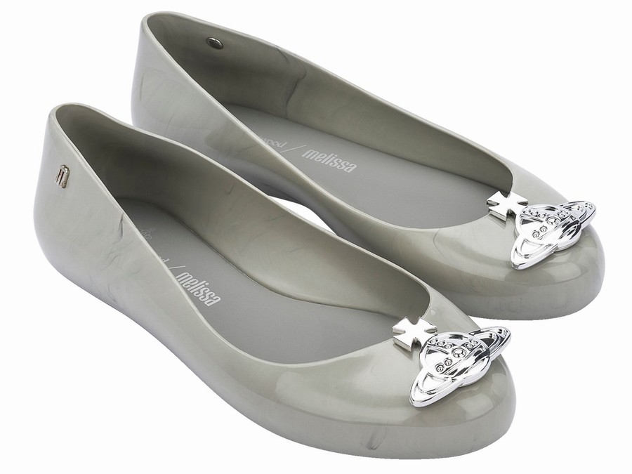 Bailarinas Melissa Vivienne Westwood Sweet Love Viv Mujer - Gris - Argentina WJO-279830